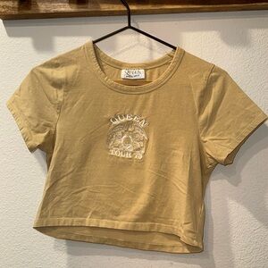 Gold Queen Cropped T-Shirt